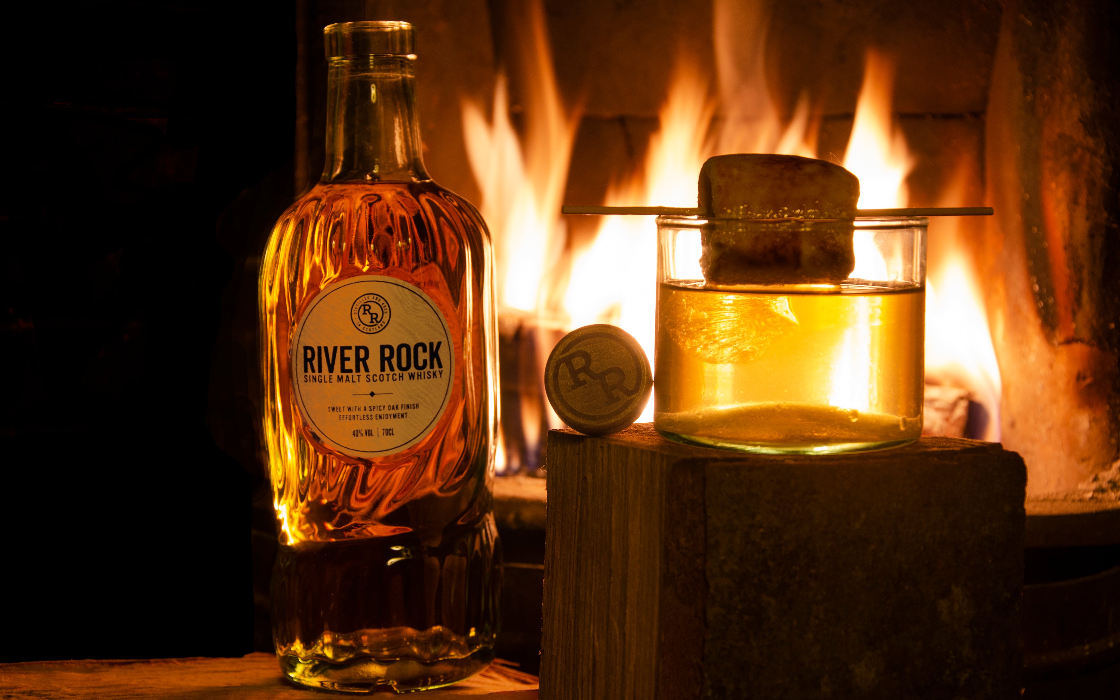 River Rock Campfire Old Fashioned